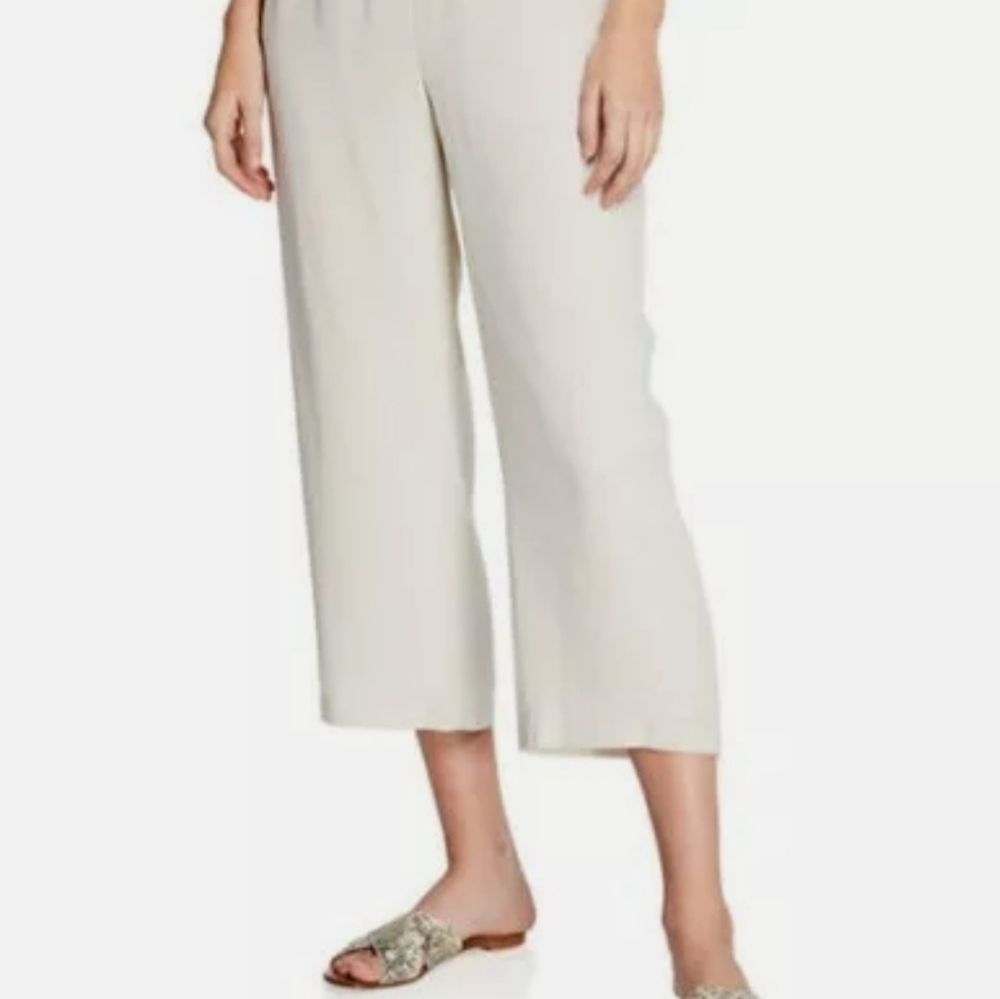 Eileen Fisher Silk Cropped Pant